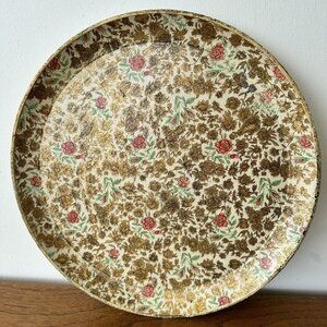 Vintage MCM decorative rose tray